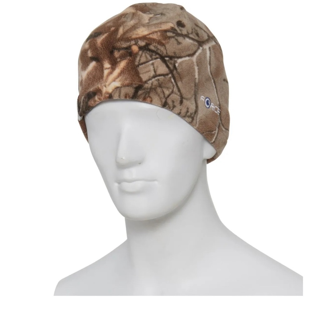 - CARHARTT Force Swifton Camo/Orange Reversible Fleece Hat Beanie Youth On…
